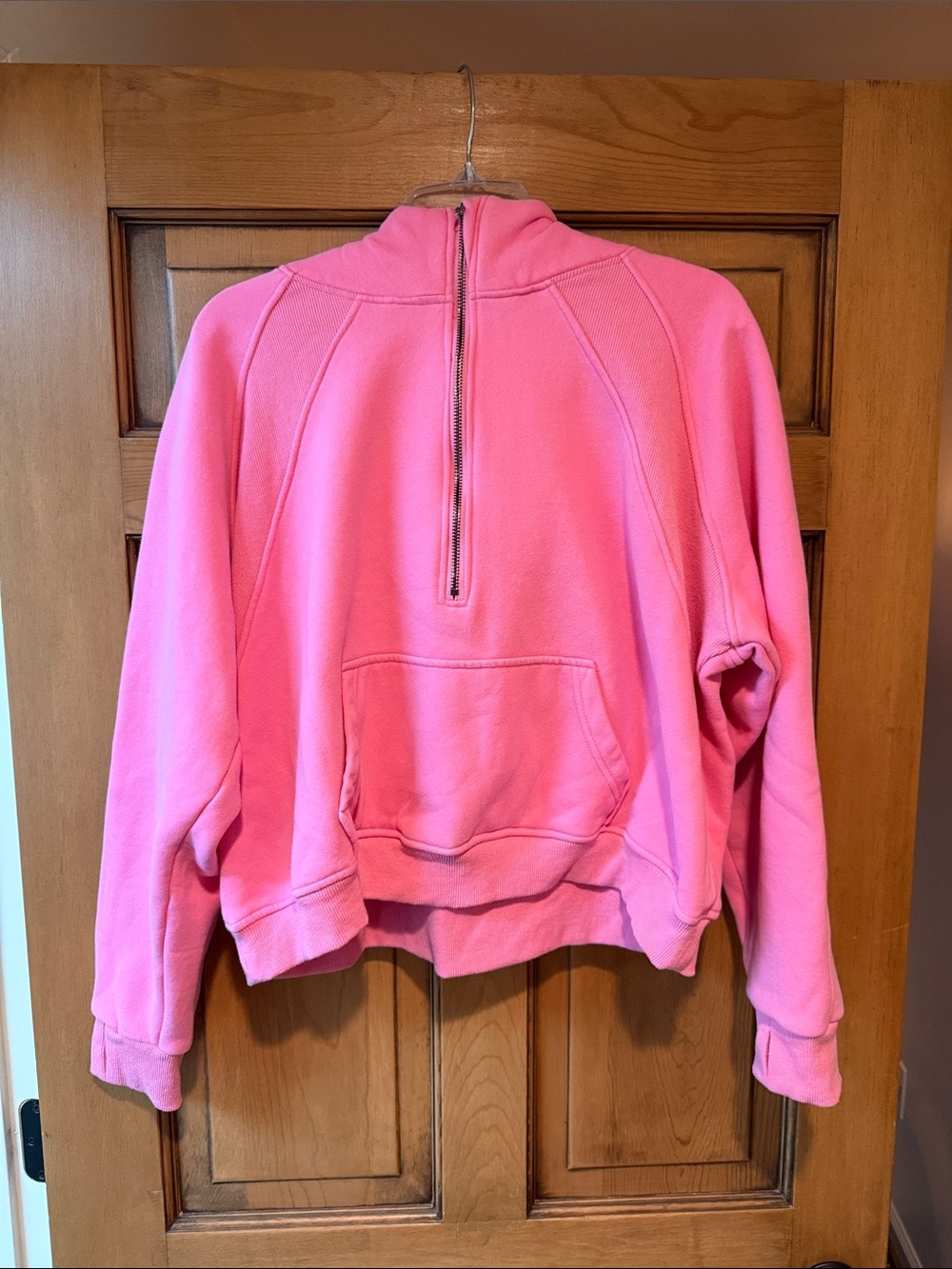 Pink Lily Cozy hoodie Pullover - Bright Pink